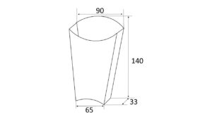 Упаковка для снеков “L” (65х115) с индивидуальным нанесением