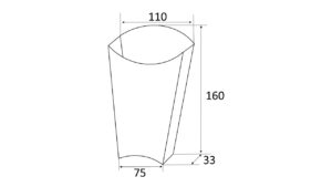 Упаковка для снеков “ХL” (75х160) с индивидуальным нанесением